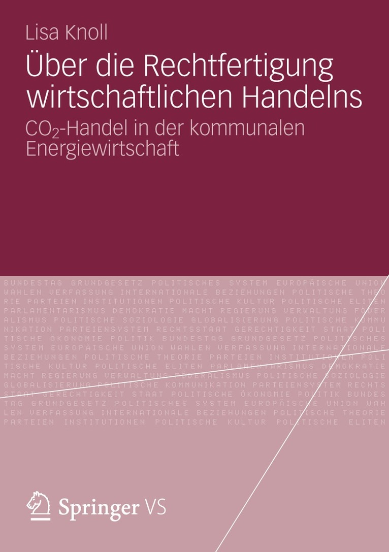 Lisa Knoll - Über die Rechtfertigung wirtschaftlichen Handelns, Häftad