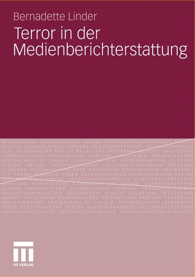 bokomslag Terror in der Medienberichterstattung