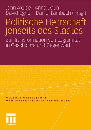 John Emeka Akude, Anna Daun, David Egner, Daniel Lambach - Politische Herrschaft jenseits des Staates, Häftad
