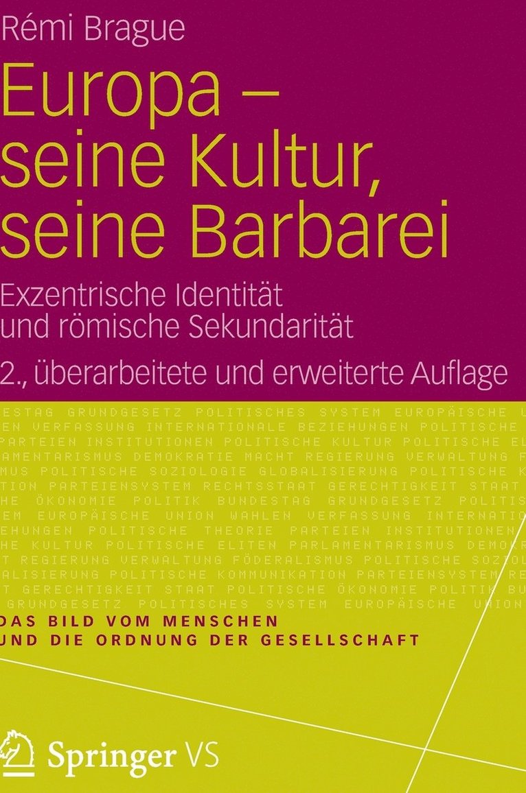 Europa - seine Kultur, seine Barbarei 1