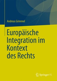 bokomslag Europaische Integration im Kontext des Rechts