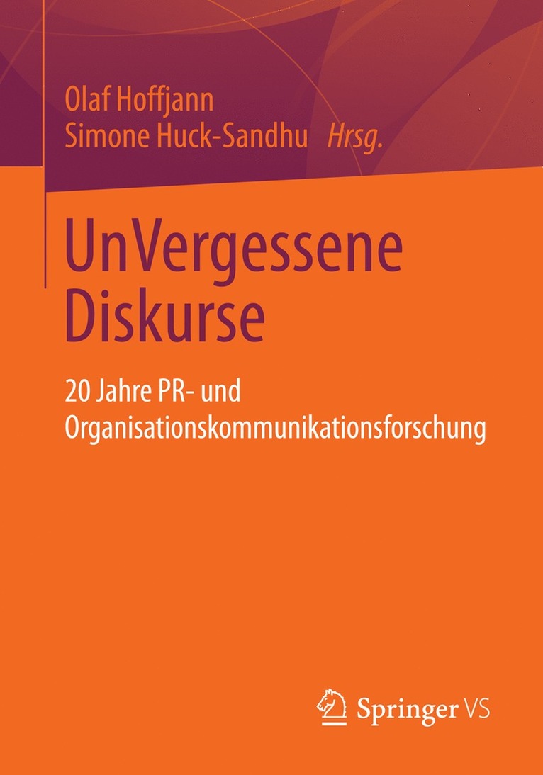 Olaf Hoffjann, Simone Huck-Sandhu - UnVergessene Diskurse, Häftad