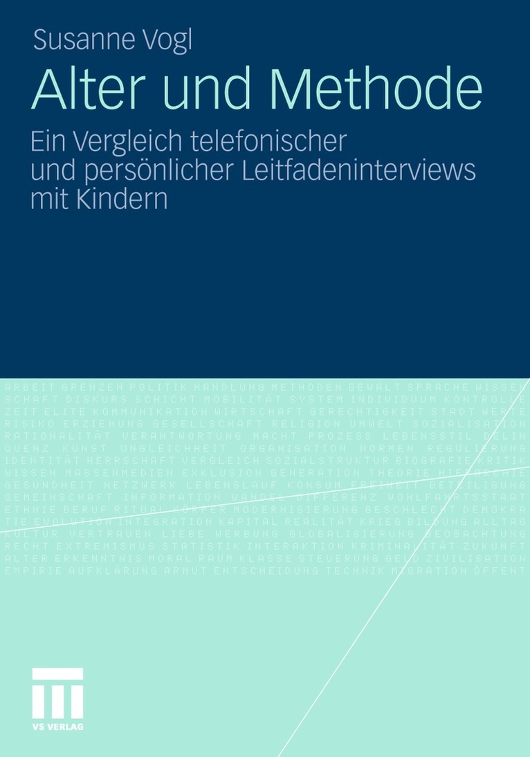 Susanne Vogl - Alter und Methode, Häftad