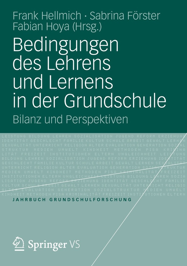Bedingungen des Lehrens und Lernens in der Grundschule