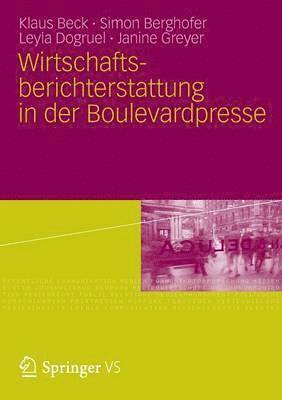 bokomslag Wirtschaftsberichterstattung in der Boulevardpresse