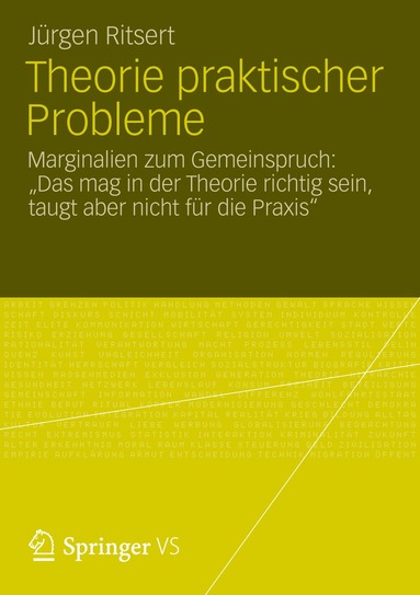 Jürgen Ritsert - Theorie praktischer Probleme, Häftad