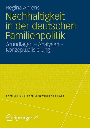 bokomslag Nachhaltigkeit in der deutschen Familienpolitik