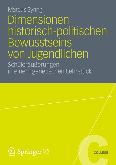 bokomslag Dimensionen historisch-politischen Bewusstseins von Jugendlichen