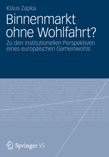 bokomslag Binnenmarkt ohne Wohlfahrt?