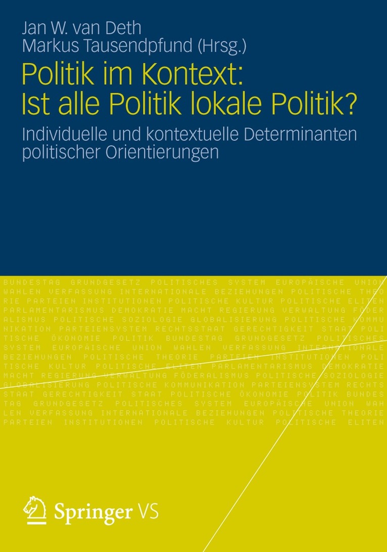 Politik im Kontext: Ist alle Politik lokale Politik? 1