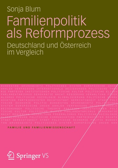 Sonja Blum - Familienpolitik als Reformprozess, Häftad