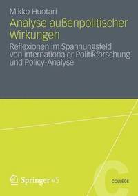 bokomslag Analyse außenpolitischer Wirkungen
