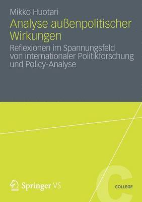 bokomslag Analyse auenpolitischer Wirkungen