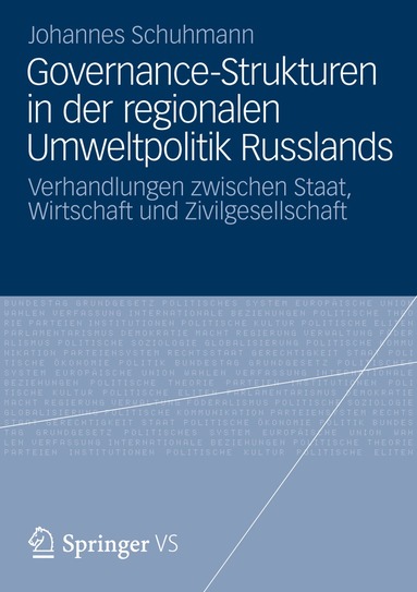 bokomslag Governance-Strukturen in der regionalen Umweltpolitik Russlands