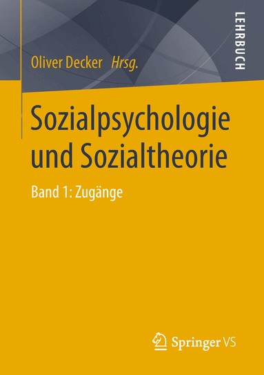 Oliver Decker - Sozialpsychologie und Sozialtheorie, Häftad