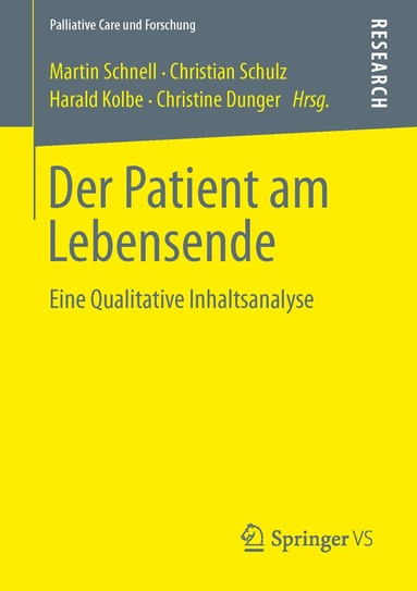 Martin Schnell, Christian Schulz, Harald Kolbe, Christine Dunger - Der Patient am Lebensende, Häftad