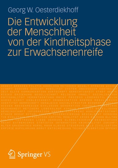 bokomslag Die Entwicklung der Menschheit von der Kindheitsphase zur Erwachsenenreife