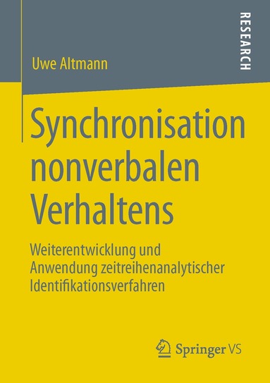 Uwe Altmann - Synchronisation nonverbalen Verhaltens, Häftad