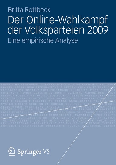 bokomslag Der Online-Wahlkampf der Volksparteien 2009