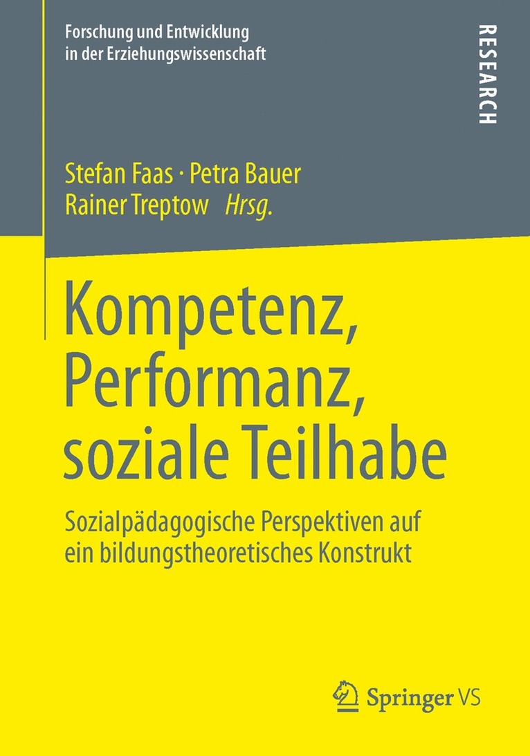 Stefan Faas, Petra Bauer, Rainer Treptow - Kompetenz, Performanz, soziale Teilhabe, Häftad