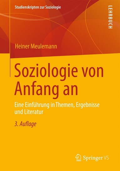 bokomslag Soziologie von Anfang an