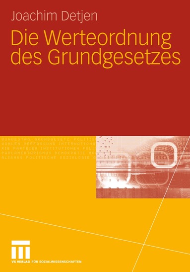 bokomslag Die Werteordnung des Grundgesetzes