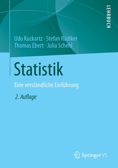 Udo Kuckartz, Stefan Rädiker, Thomas Ebert, Julia Schehl - Statistik, Häftad