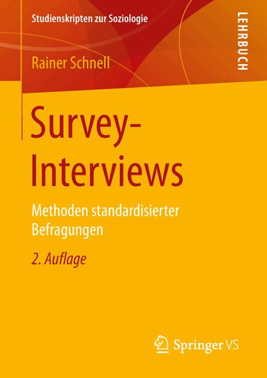 Rainer Schnell - Survey-Interviews, Häftad