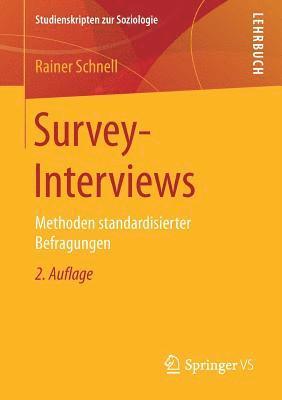 Rainer Schnell - Survey-Interviews, Häftad