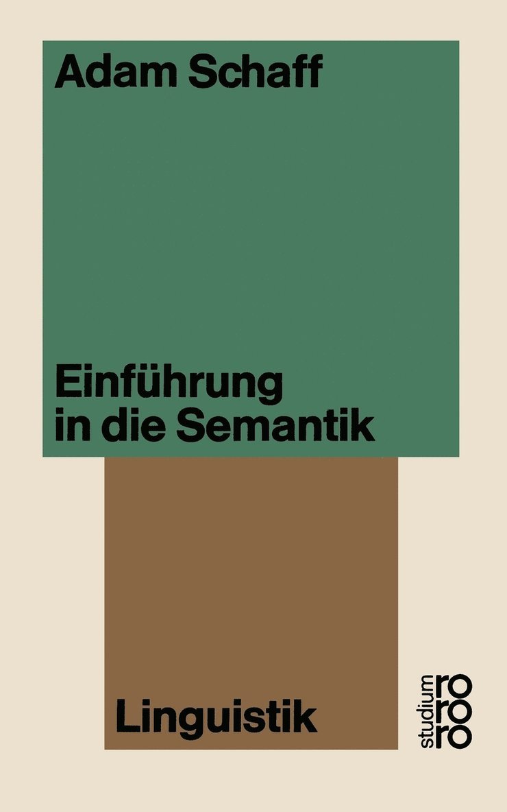 Adam Schaff - Einführung in die Semantik, Häftad