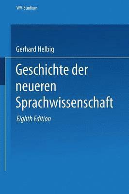 bokomslag Geschichte der neueren Sprachwissenschaft