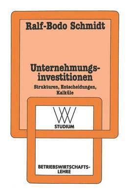 bokomslag Unternehmungsinvestitionen