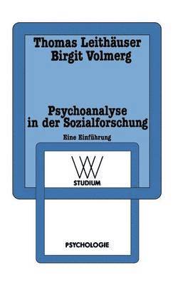 bokomslag Psychoanalyse in der Sozialforschung