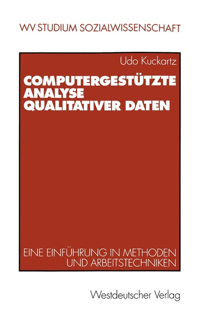 Udo Kuckartz - Computergestützte Analyse qualitativer Daten, Häftad