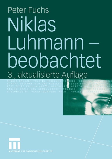 bokomslag Niklas Luhmann  beobachtet