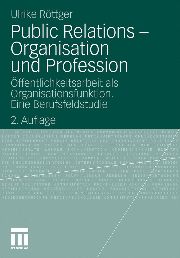 Public Relations - Organisation und Profession 1