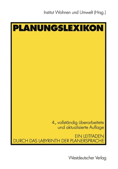 bokomslag Planungslexikon