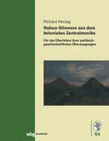 bokomslag Nahua-Stimmen Aus Dem Kolonialen Zentralmexiko: Fur Das Uberleben Ihrer Politisch-Gesellschaftlichen Uberzeugungen