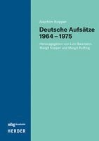 Joachim Kopper, Lutz Baumann, Margit Kopper, Margit Ruffing - Deutsche Aufsätze 1964-1974, Inbunden