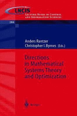 bokomslag Directions in Mathematical Systems Theory and Optimization