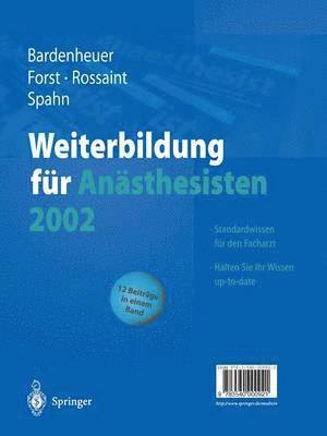 bokomslag Weiterbildung fr Ansthesisten 2002