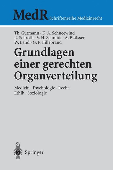 bokomslag Grundlagen einer gerechten Organverteilung