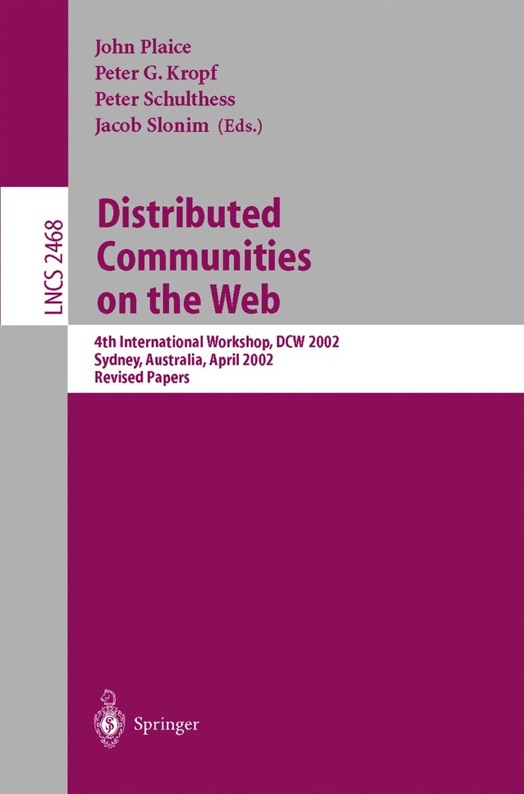Distributed Communities on the Web