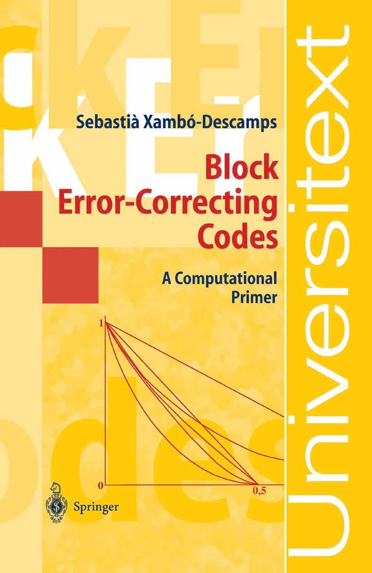 Sebastian Xambo-Descamps - Block Error-Correcting Codes, Häftad