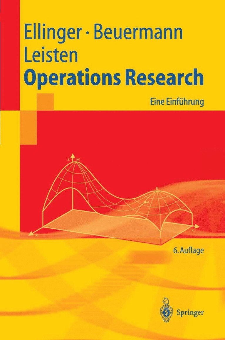 Theodor Ellinger, Günter Beuermann, Rainer Leisten - Operations Research, Häftad