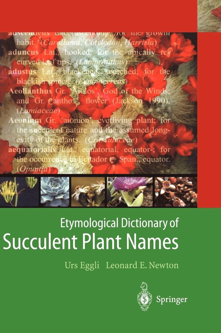 Etymological Dictionary of Succulent Plant Names 1