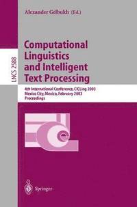 bokomslag Computational Linguistics and Intelligent Text Processing