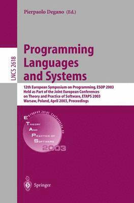 bokomslag Programming Languages and Systems