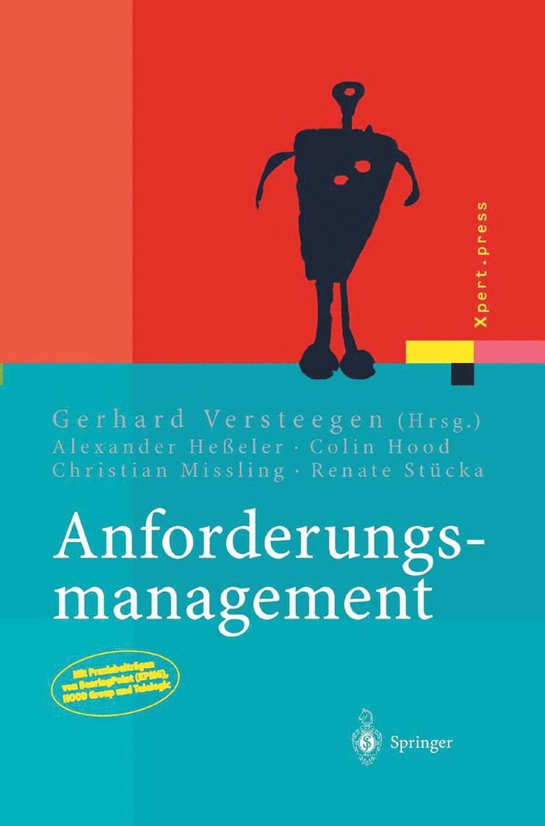 Gerhard Versteegen, Alexander Heßeler, Colin Hood, Christian Missling, Renate Stücka, Alexander He_eler, Gerhard Versteegen - Anforderungsmanagement, Inbunden