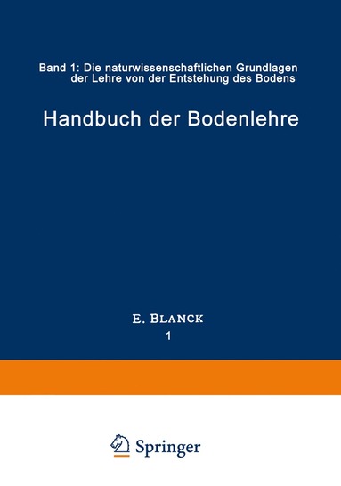 bokomslag Handbuch der Bodenlehre